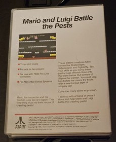 Atari 7800 Mario Bros UGC - NO GAME OR MANUAL