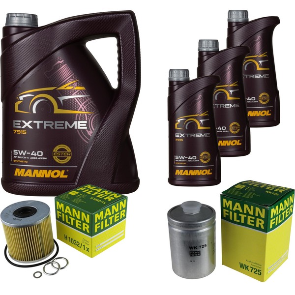 Mann Inspektionspaket 8L Mannol Extreme 5W-40 FüR Audi A8 4.2 Quattro 3.7 S8-image