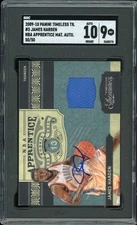 2009 Timeless Treasures Apprentice Auto James Harden SGC 9 MT Auto 10 #50/50