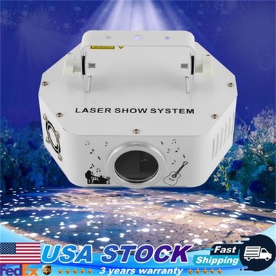 4 Modes White Laser Projector Stage Light DJ Disco KTV Show Party Lighting