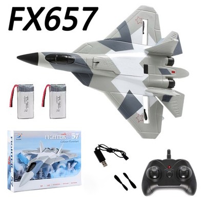 RC Plane FX657 SU35 RC Model Jet Fighter Remote Control Airplane W/LED 2Battery