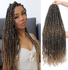 Passion Twist Hair 30" PreTwisted Ombre T27 Crochet Hair 6 Pack 1B27