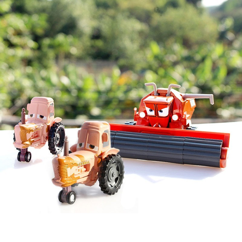 1-4 Pcs Disney Cars Movie Female Tractors & Frank Harvester Mater Die-cast Gift