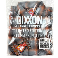 DIXXON Flannel "Quantico Big Bore" Men's XL Plaid Snap Collab Sturgis Shirt
