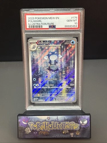 Pokemon Card Poliwhirl 176/165 Scarlet & Violet 151 Illustration Rare PSA 10 GEM