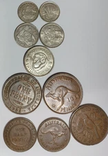Australia Coin Lot.  Several Sterling Silver  See all photos and description