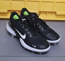 Size 9.5 Nike React Alpha Huarache Elite 3 Low Baseball Cleats Black CK0746-001