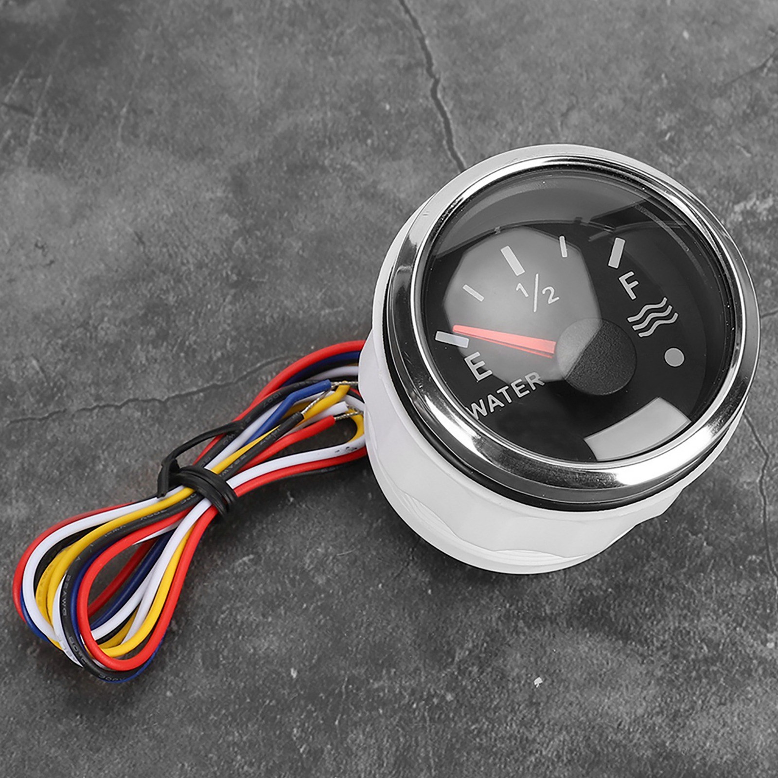 52mm/2in Water Level Gauges 9‑32V DC Smart Alarm For Marine Boat RV 0‑190ohm