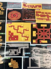 Final Fantasy NES Manual Dungeon Map Identification Maps Posters