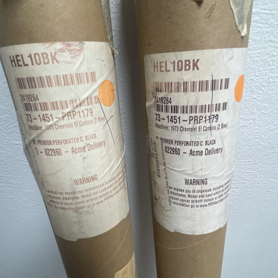 Techo - Chevrolet El Camino 1973 (2 arcos) Premier perforado negro - Lote paquete Foto 3 de 4