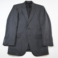 Jos. A. Bank 39R Gray Herringbone 100 Wool Mens Blazer Suit Jacket Sport Coat
