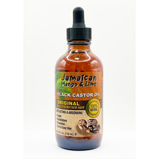 Jamaican Mango  Lime 100 Natural Black Castor Oil Hair  Skin 4oz Original 