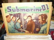 SUBMARINE D-1, orig linen LC [George Brent, Pat O'Brien] - 1937