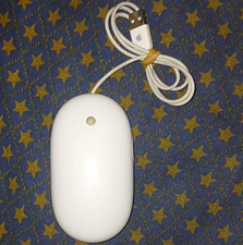 Apple A1152 Wired USB Optical Mouse w/ Scroll Wheel Untested 