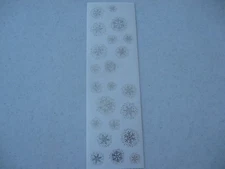 Vtg 2009 Mrs. Grossman's Bright Snowflakes Reflections Stickers . Last one!