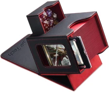 MTG Commander Card Deck Box, Patented Display, Fits 100 Cards, Dice Tray