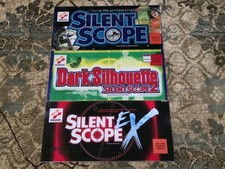 Konami Silent Scooe Triple Pack Plexiglass Arcade Marquee Bundle