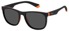 Polaroid PLD 8049/S JUNIOR BLACK ORANGE/GREY 49/16/130 unisex Sunglasses