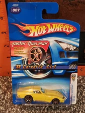 Hot Wheels 2006 First Edition FTE Faster Than Ever '69 CORVETTE ZL-1 007 Yellow 