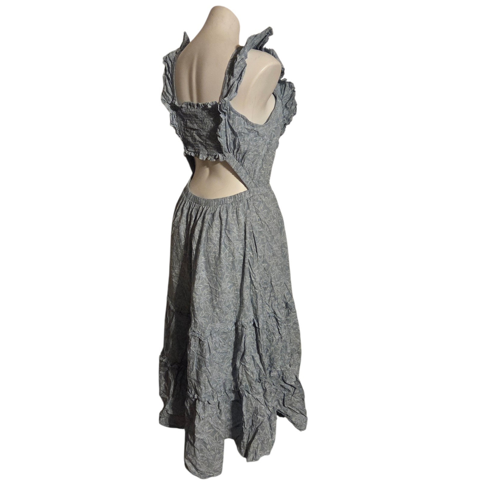 Universal Threads Large Blue Ruffle Cottagecore P… - image 5