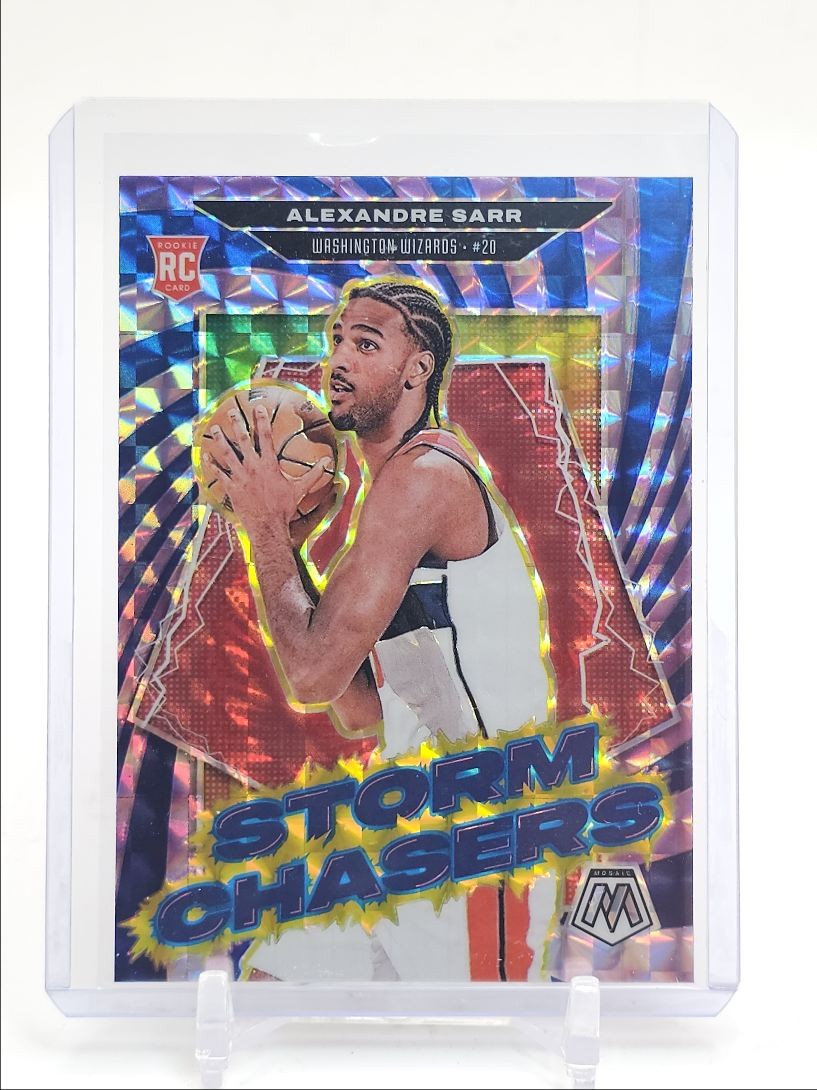 ALEXANDRE SARR 2024-25 MOSAIC STORM CHASERS ROOKIE BLUE PRIZM RC Q5908