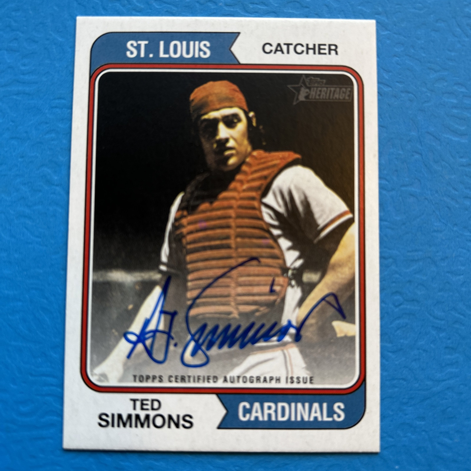 Ted Simmons - 2023 Topps Heritage - Real One Autographs #ROA-TSS (AU)