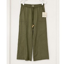 Joie Women s Olive Green Lyocell Wide Leg Pull-On Pants Size Small NWT