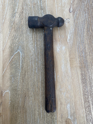 PLUMB 32oz Ball Peen Hammer Head Tool Machinist With Wood Handle Vintage