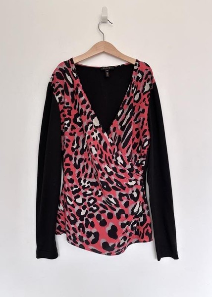 Women Escada Shirt Black Silk 36 #7OCD