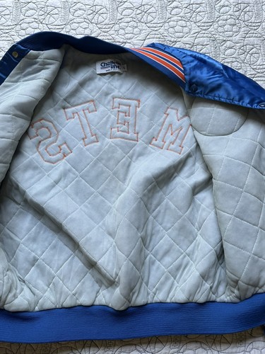 Vintage Chalk Line New York Mets MLB Satin Bomber Jacket Mens Size Large - Picture 7 of 21