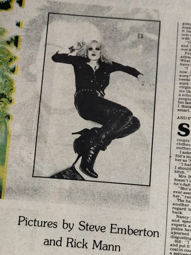 Sid Vicious (Sex Pistols) Nancy Spungen RECORD MIRROR 1978 + Punk Press Poster - Picture 13 of 24