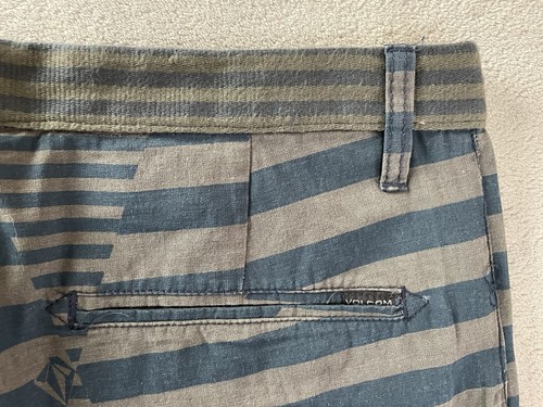 VOLCOM STONE GRAPHITO SHORTS Men’s Sz 32 Blue Gray Stripe Casual Walking NWT NEW - Picture 16 of 20