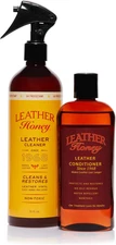Cleaner and Conditioner Bundle with 16Oz Spray Cleaner with UV Protectant and 8O