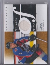 2021-22 UPPER DECK ARTIFACTS HOCKEY TYSON BARRIE THREADS OF TIME RELIC NO TT-TB