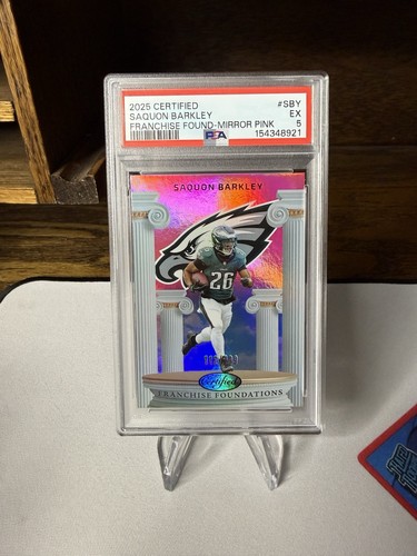 Saquon Barkley #FFO-SBY — 2025 Panini Certified Franchise Foundations football card
