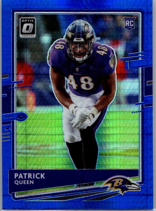 2020 Donruss Optic #118 Patrick Queen Blue Hyper