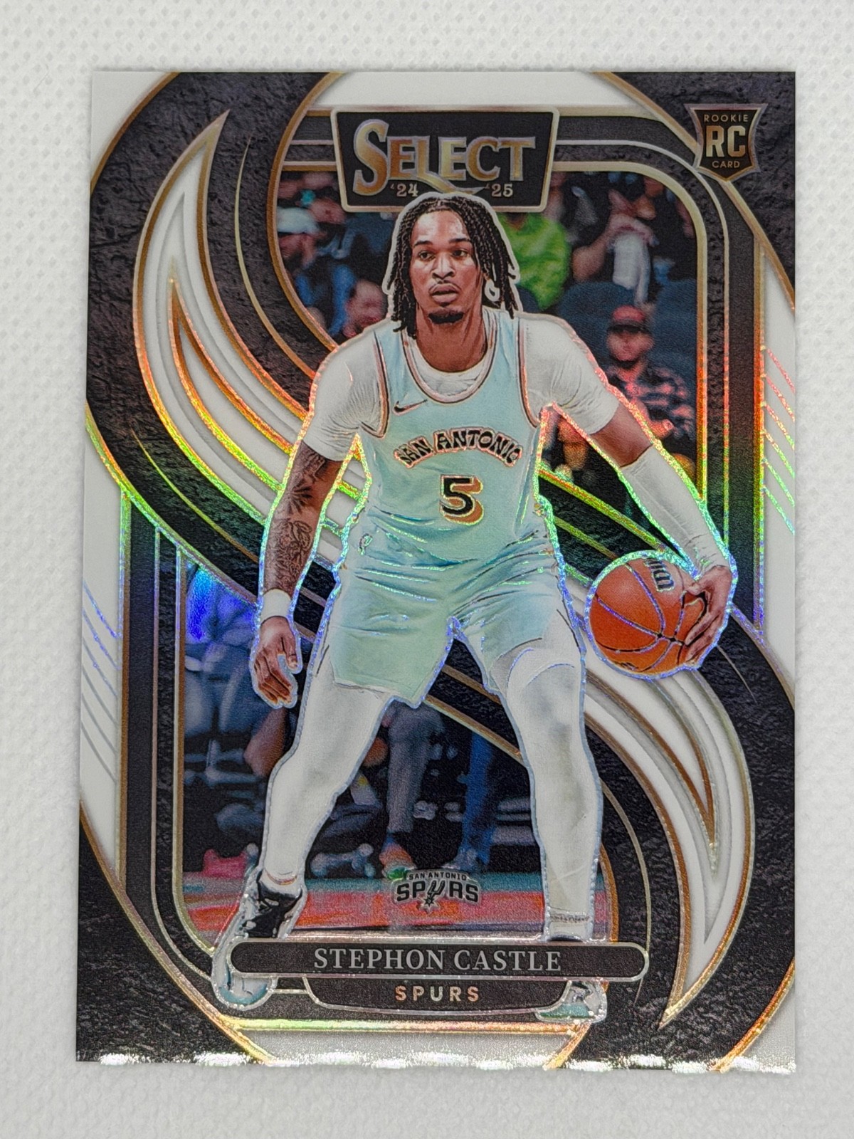 2024-25 Panini Select Stephon Castle #175 Premier Level White Rookie RC /149