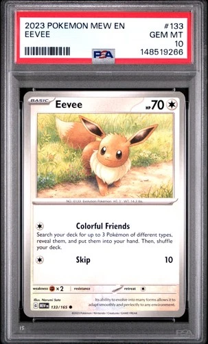 2023 POKEMON MEW EN-151 #133 EEVEE PSA 10