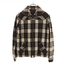 A.P.C. Check Pattern Jacket XS Brown Men's