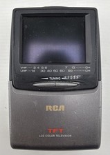 Televisore portatile RCA a colori LCD portatile 16-3063 SOLO per ricambi e riparazioni.