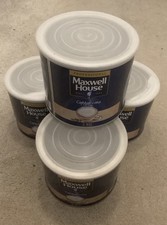 Maxwell House Cappuccino Instant Coffee Powder 1kg Tins, Pack of 4 Tins Empty