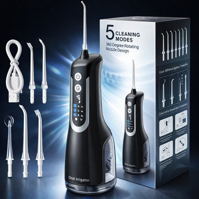 LuxeCare Dental Zahnseide Professionelle Kabellose Munddusche Wiederaufladbar