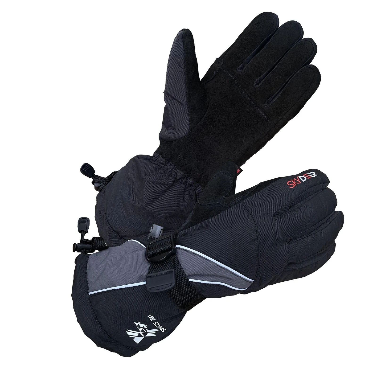 Premium 100% Waterproof Deerskin Suede Skiing Gloves - 150G 3M Thinsulate Ins...