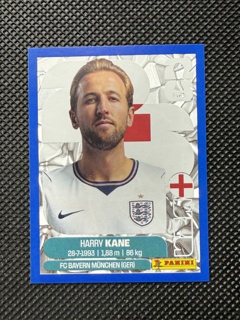 Harry Kane 2026 Panini FIFA World Cup Sticker Blue Crumple ENG18 England SP