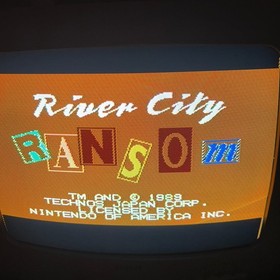 NES RIVER CITY RANSOM Authentic Nintendo Entertainment System Game w/ Manual