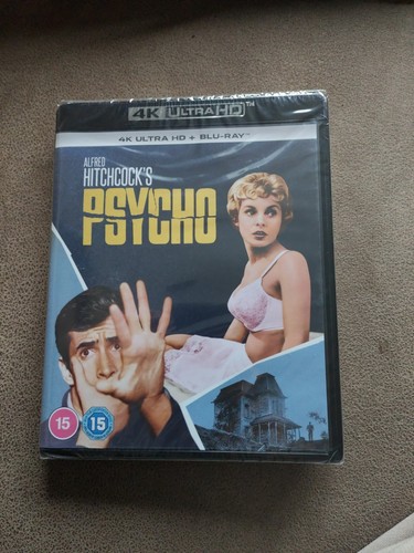 Psycho 4K UHD Remastered Blu-ray Alfred Hitchcock 1960