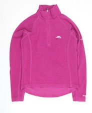 Womens UK XS Trespass Pink Full Zip Sweatshirt