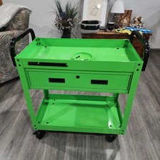 30 1 Drawer Service Cart Green Rolling Tool Utility Mechanic Workstation