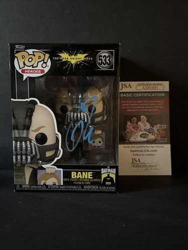 Tom Hardy Signed Autographed Funko Pop 533 Bane Batman The Dark Knight ...
