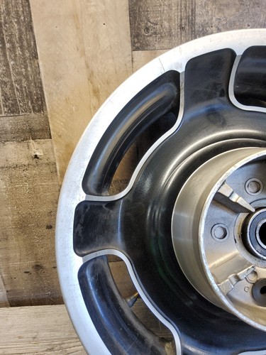 09-23 Harley Davidson Touring Rear Back Airstrike Wheel Rim Bent 16x3 - Picture 2 of 20
